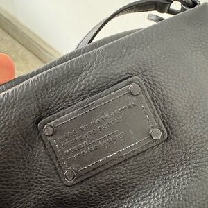 Marc By Marc Jacobs Black Crossbody Bag with Textured Leather